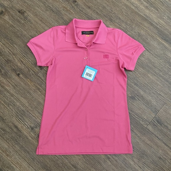 Loudmouth Golf Tops - Loudmouth Ladies Essential Pink Polo Golf Short Sleeve Shirt NWT XSMALL XS